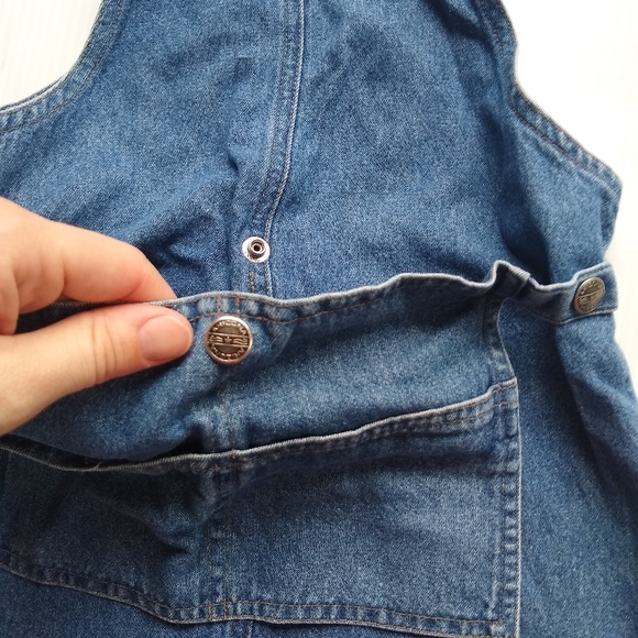 ARIZONA • Vintage denim pinafore bib overall dress - Picture 7 of 7